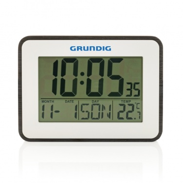Logotrade werbemittel das Foto: Grundig Thermometer, Wecker und Kalender